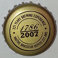 1786 2007 221 Years Brewing Experience Maitre Brasseur Depuis 221 Ans