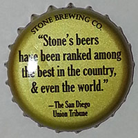 USA Stone Brewery 16th Anniversary 2012/16th Anniversary, ''Stone's beers have been ranked among the best in the country, & even the world.'' The San Diego Union Tribune Stone Brewing Co.
