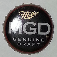 Пивная пробка Miller MGD TM Genuine Draft из Америки