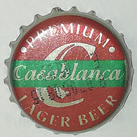 Пивная крышечка Casabalnca Premium lager beer от Societe des Brasseries du Maroc. Марокко.