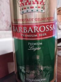 Barbarossa Premium Lager by Privatbrauerei Eichbaum