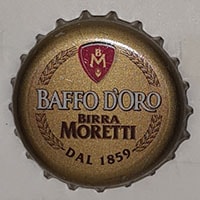 Пивная пробка Baffo D'oro Birra Moretti Dal 1859 из Италии