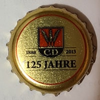 Пивная пробка 125 Jahre CD 1888 2013 из Германии