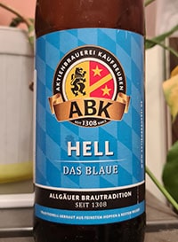 Hell Das Blaue by ABK Aktienbrauerei Kaufbeuren