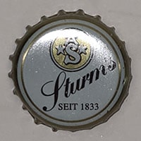 Пивная пробка Sturm's Seit 1833 AS из Германии