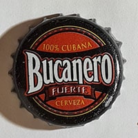 Пивная пробка Bucanero Fuerte 100% Cubana Cerveza из Кубы