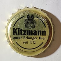 Пивная пробка Kitzmann unser Erlanger Bier seit 1712 из Германии