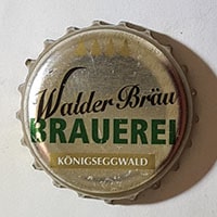 Пивная пробка Walder Brau Brauerei Konigseggwald из Германии