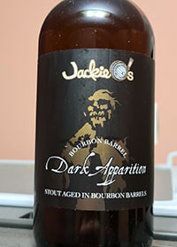 Bourbon Barrel Dark Apparition by Jackie O's Brewery