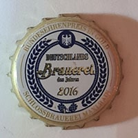 Пивная пробка Deutschlands Brauerei des Jahres 2016 из Германии