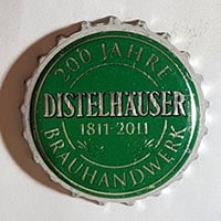 Пивная пробка Distelhauser Brauhandwerk 200 Jahre 1811-2011 из Германии