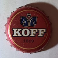 Пивная пробка Koff 1819 из Финляндии