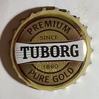 Пивная пробка Tuborg Gold Label since 1895 из Дании