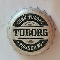 Пивная пробка Tuborg Gron Pilsner Ol из Дании