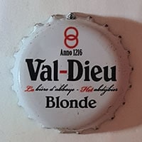 Пивная пробка Val-dieu Blonde Anno 1216 из Бельгии