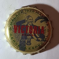Пивная пробка Victoria Malaga 1928 Cerveza Especial из Испании