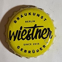 Пивная пробка Wiestner Braukunst Gebruder Berlin Since 2015 из Германии