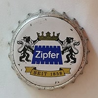Пивная пробка Zipfer seit 1858 из Австрии