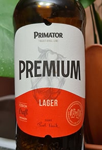 Premium lager by Primator