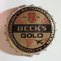 Пивная пробка Beck's Gold из Германии