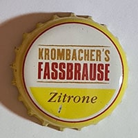 Пивная пробка Krombacher's Fassbrause Zitrone из Германии