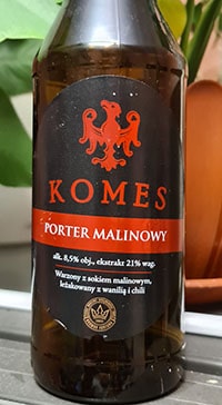 Komes Porter Malinowy by Browar Fortuna
