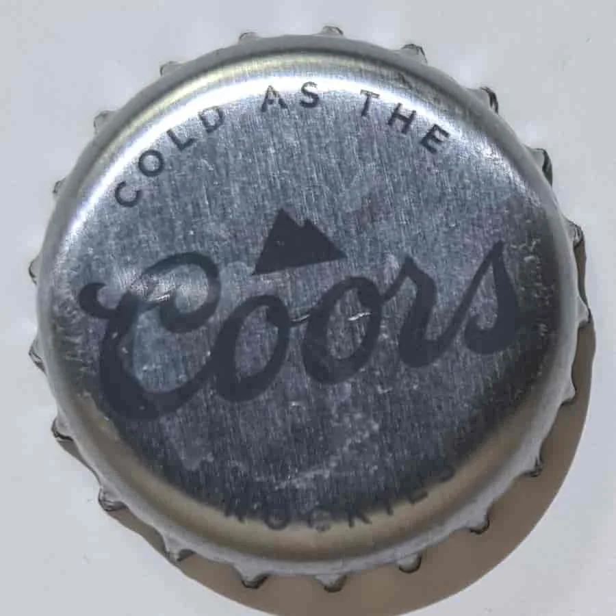 Cold as the Rockles Coors - Beer caps from North America