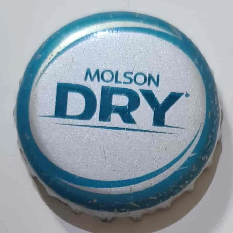 Molson Dry - Beer caps from North America