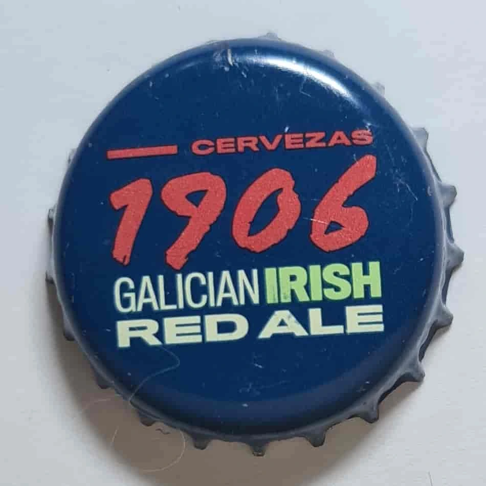 Cervezas 1906 Calician Irish Red Ale - Beer caps from Europe