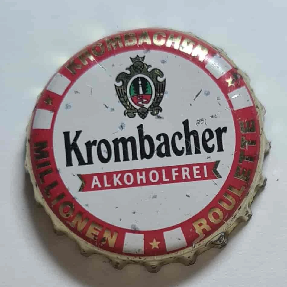 Krombacher Alkoholfrei - Beer caps from Europe