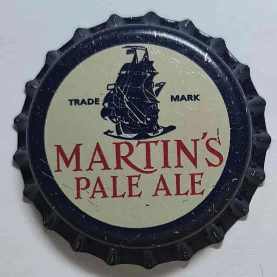 Martin’s Pale Ale - Beer caps from Europe