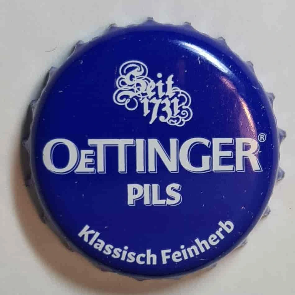 Oettinger Pils - Beer caps from Europe